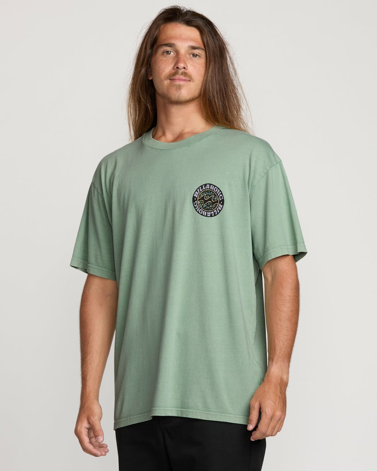 Decal Regular Wave Wash Tee | Mist Green Billabong