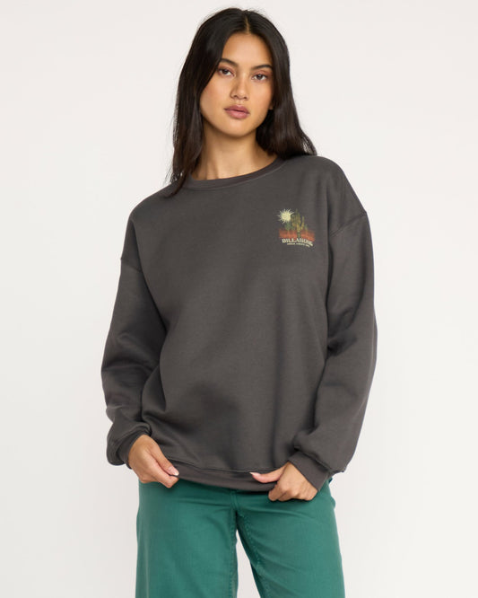 Desert Break Crewneck Sweatshirt | Off Black Billabong