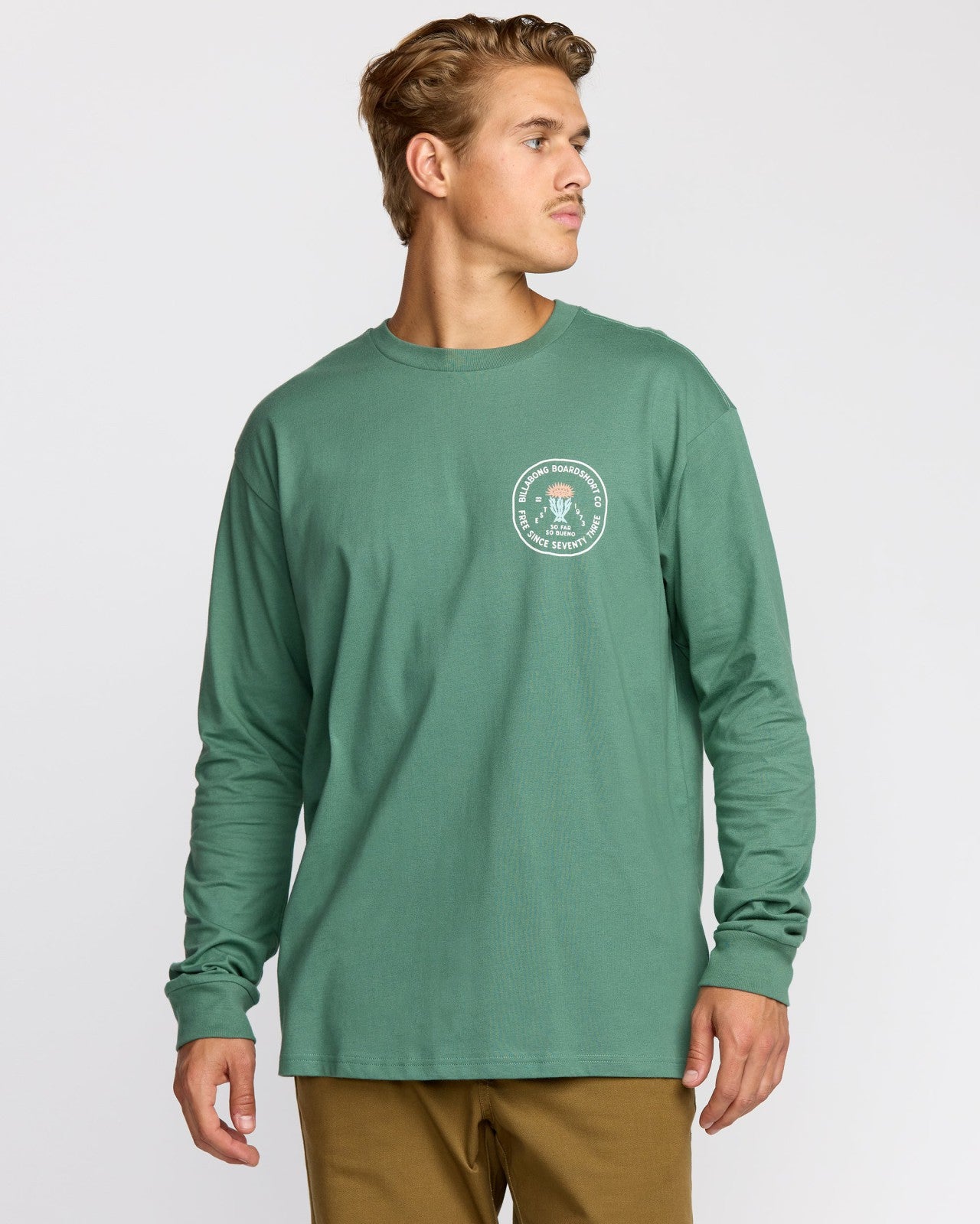 Desert Flower Regular Long Sleeve T-Shirt | Sage Green Billabong