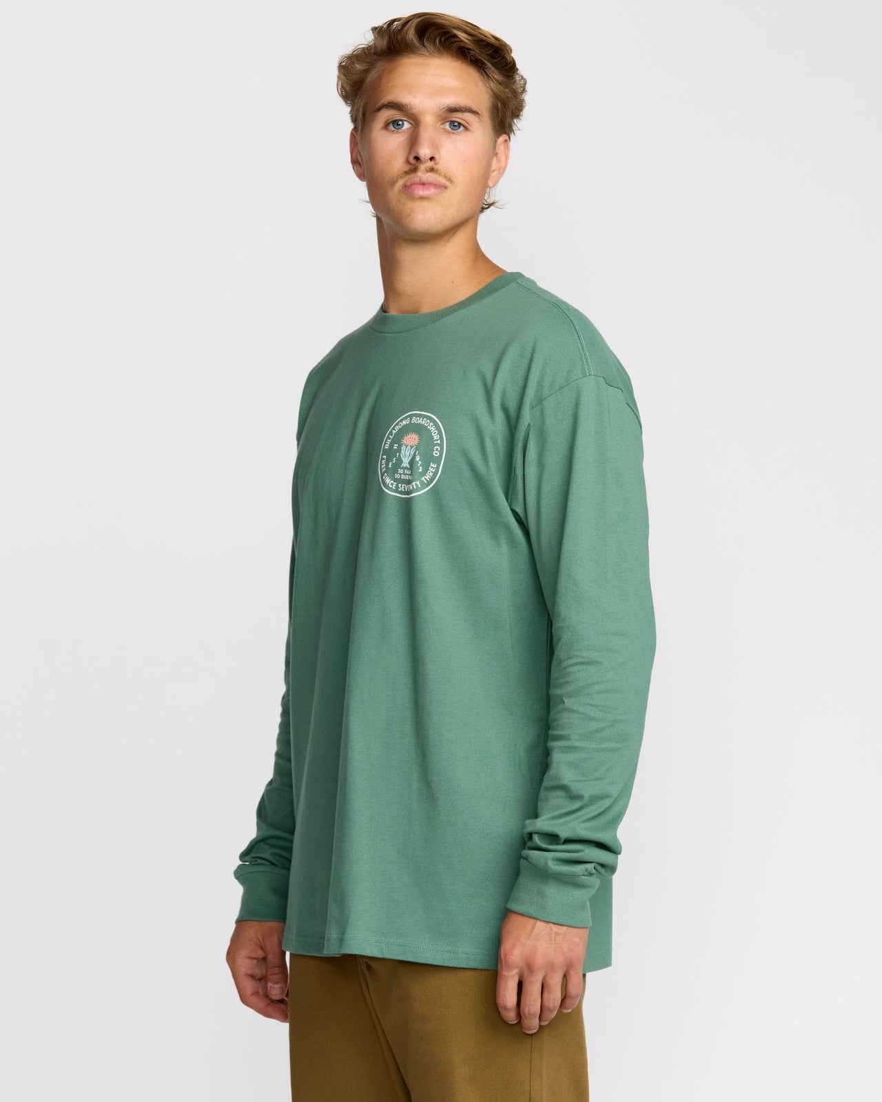 Desert Flower Regular Long Sleeve T-Shirt | Sage Green Billabong