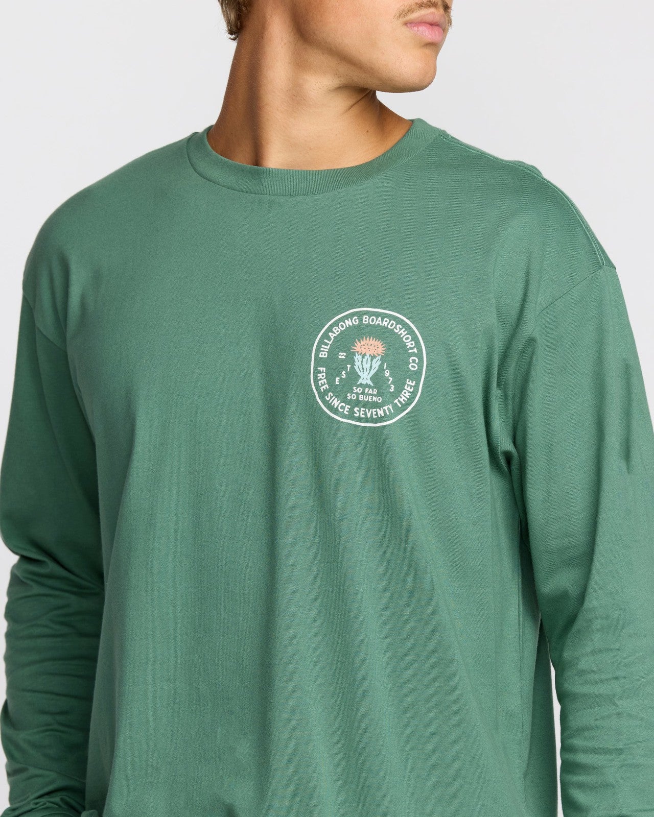Desert Flower Regular Long Sleeve T-Shirt | Sage Green Billabong