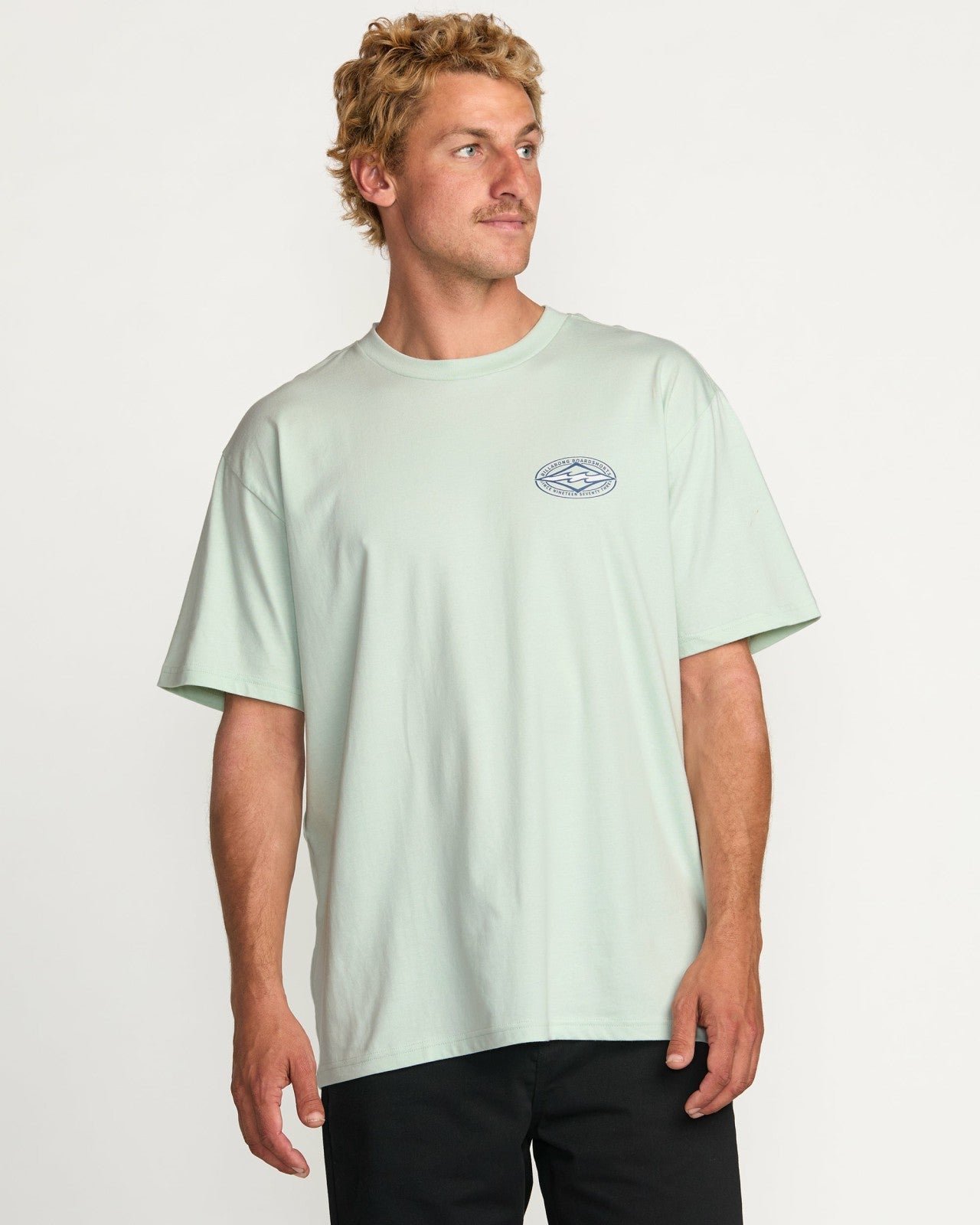 Diamond Vision Regular Tee | Ash Blue Billabong