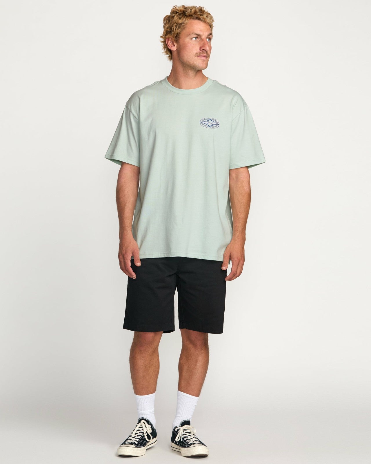 Diamond Vision Regular Tee | Ash Blue Billabong