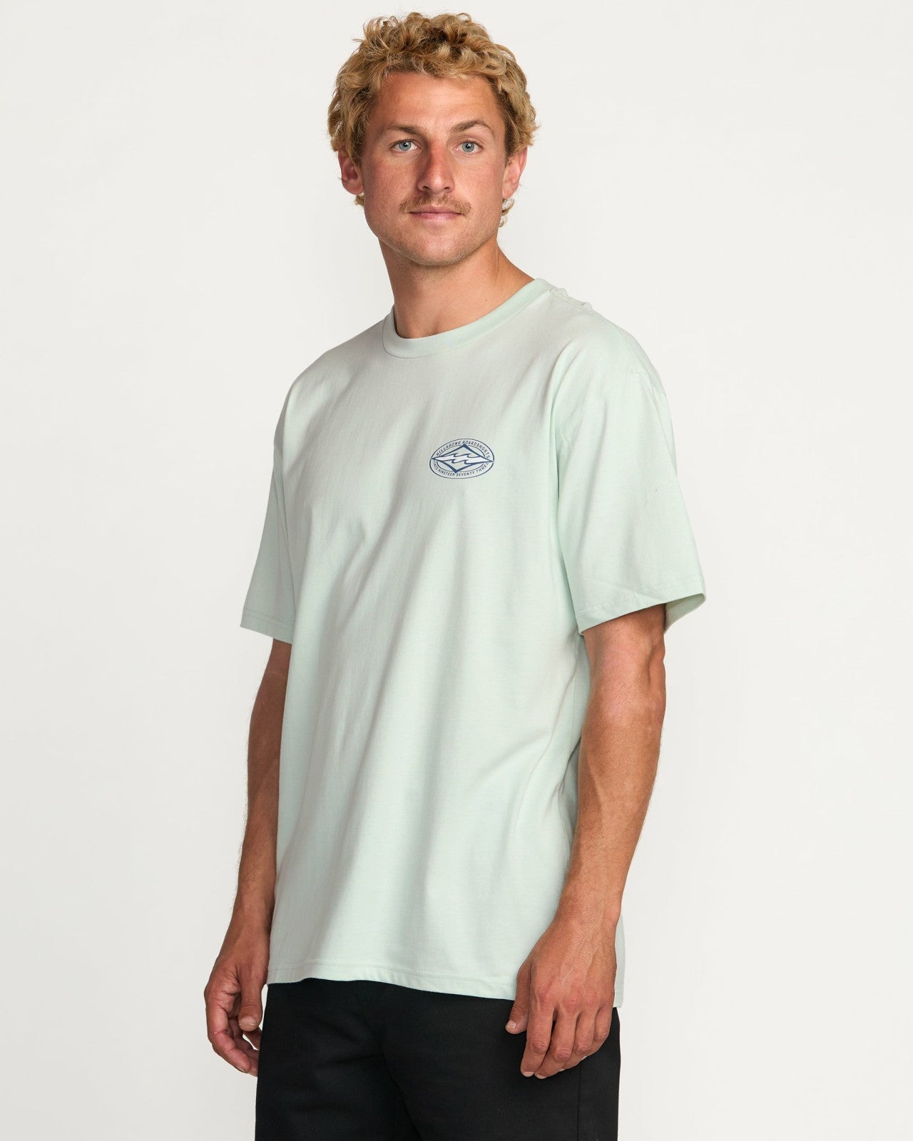 Diamond Vision Regular Tee | Ash Blue Billabong
