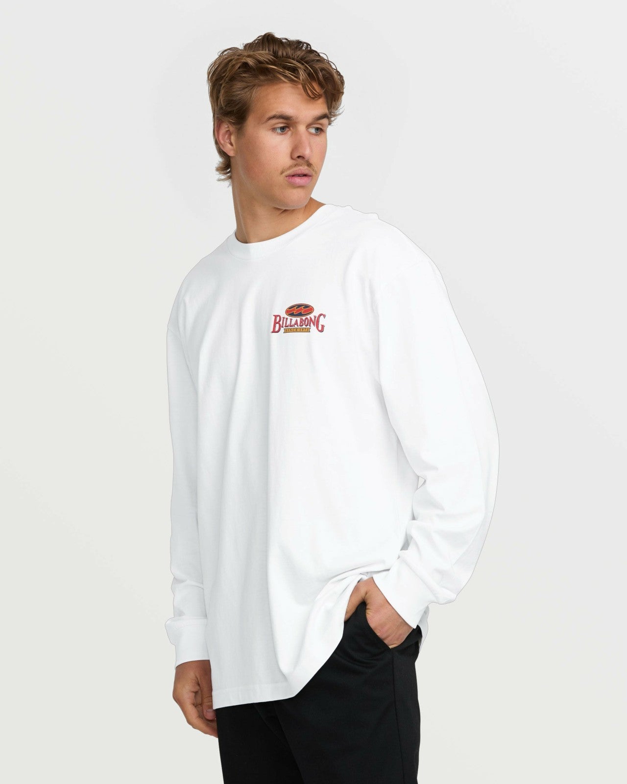 Double Spread OG Long Sleeve Tee | White Billabong