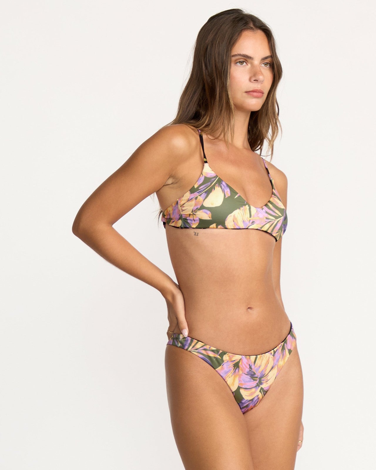 Drifting Coast Reversible V Bralette Bikini Top | Luv Army Billabong