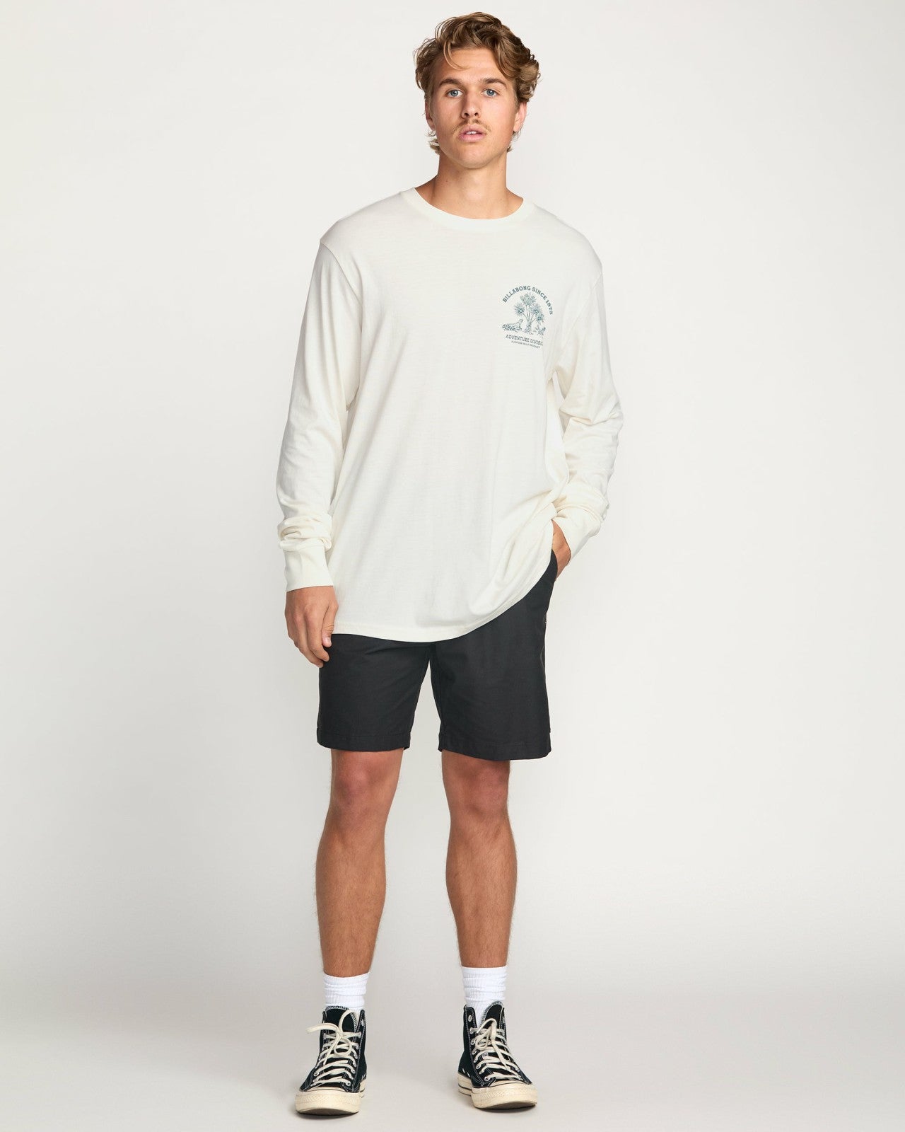 Dusty Road A/Div Long Sleeve Tee | Off White Billabong