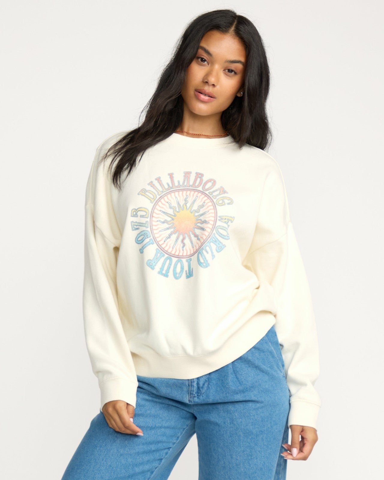 Echo Crewneck Sweatshirt | Salt Crystal Billabong