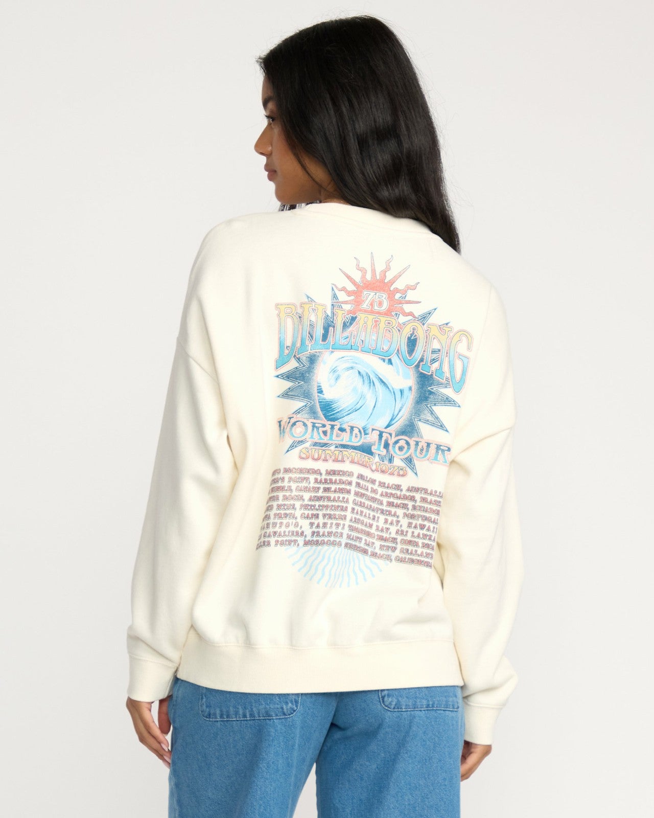 Echo Crewneck Sweatshirt | Salt Crystal Billabong