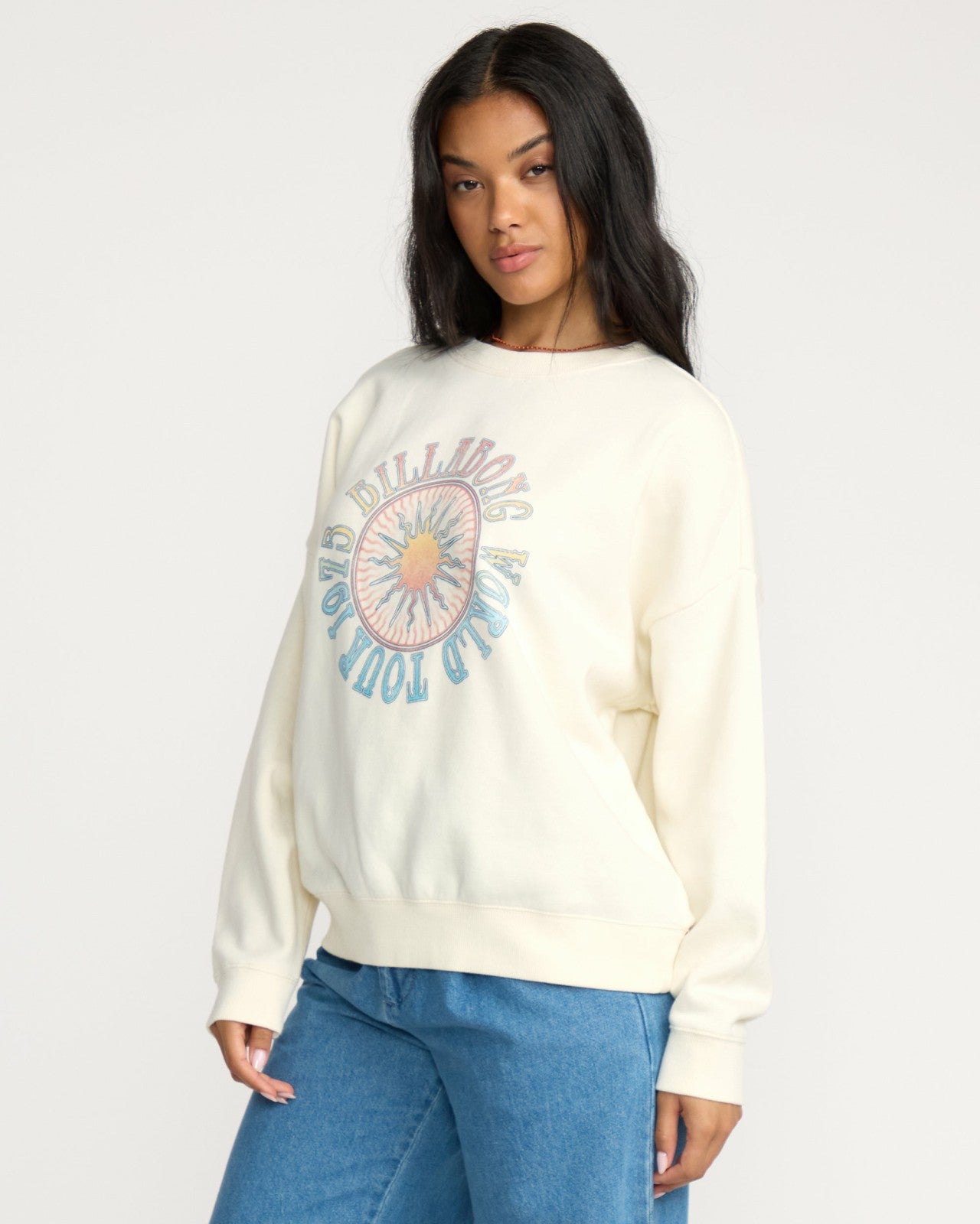 Echo Crewneck Sweatshirt | Salt Crystal Billabong