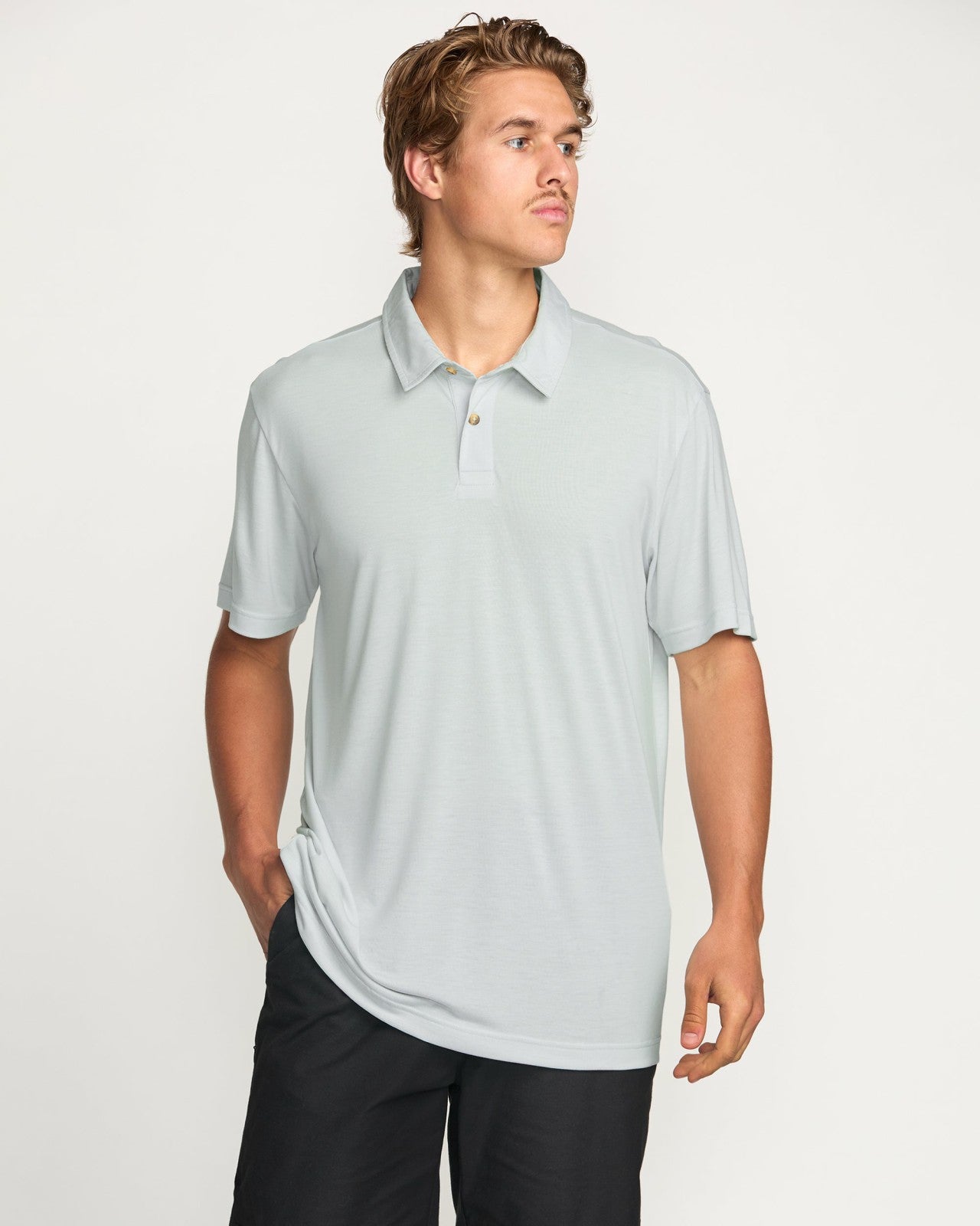 Eclipse Short Sleeve Polo Shirt | Ash Blue Billabong