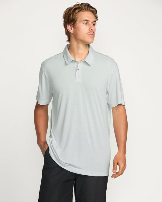 Eclipse Short Sleeve Polo Shirt | Ash Blue Billabong