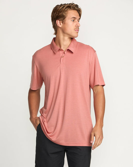 Eclipse Short Sleeve Polo Shirt | Dust Red Billabong