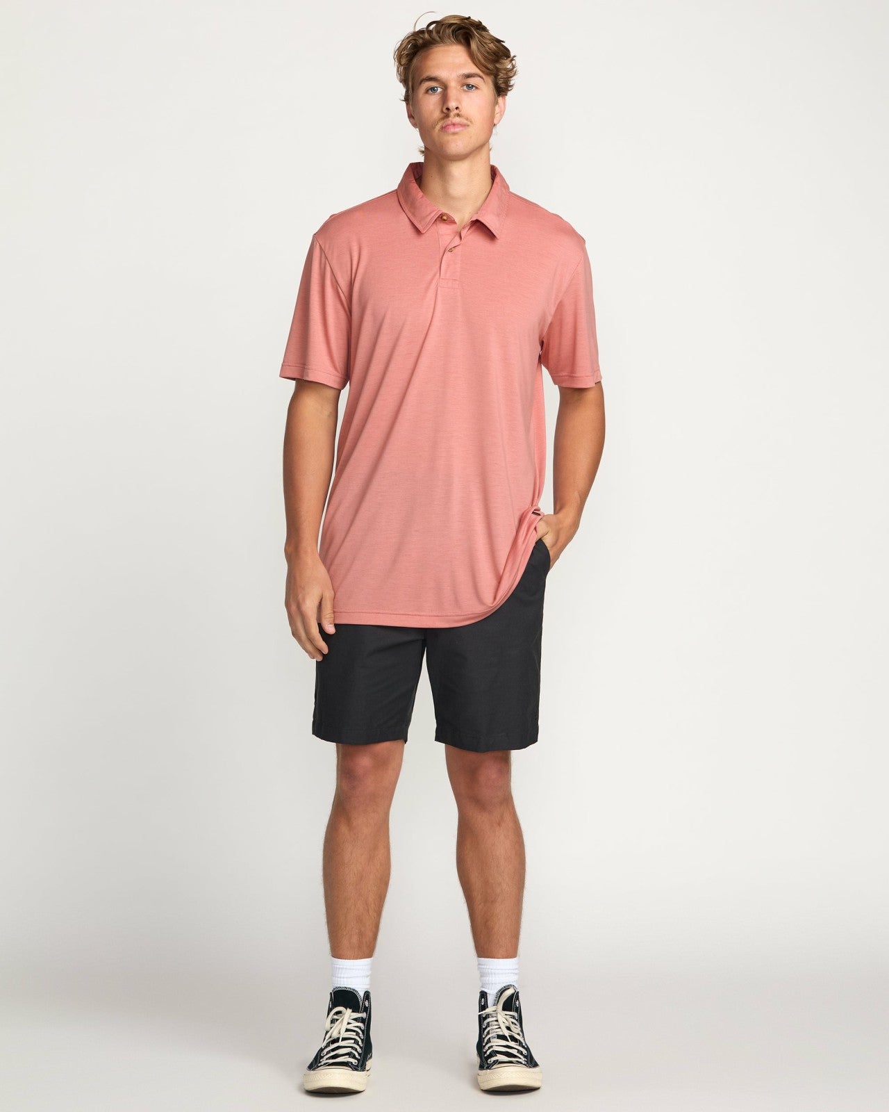 Eclipse Short Sleeve Polo Shirt | Dust Red Billabong