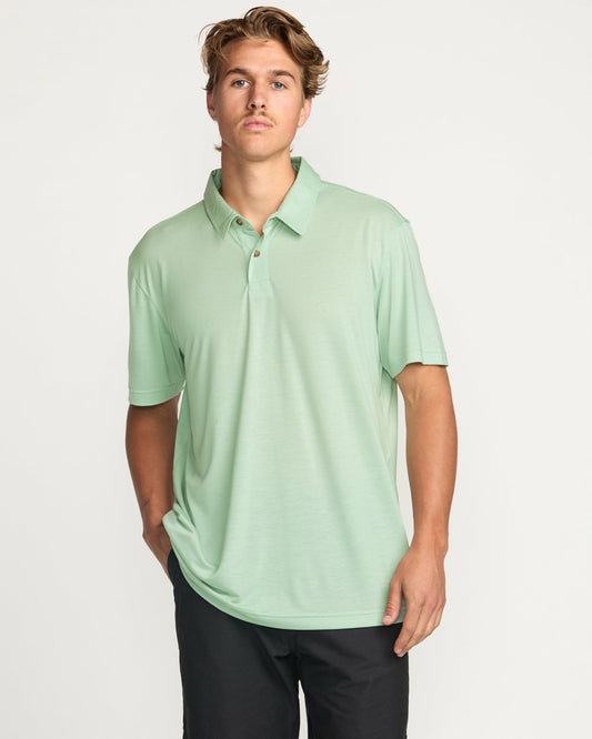 Eclipse Short Sleeve Polo Shirt | Seafoam Billabong