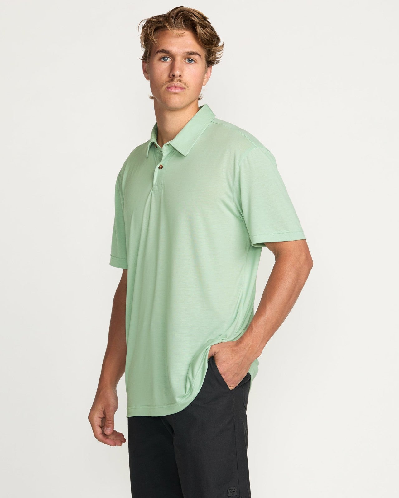 Eclipse Short Sleeve Polo Shirt | Seafoam Billabong