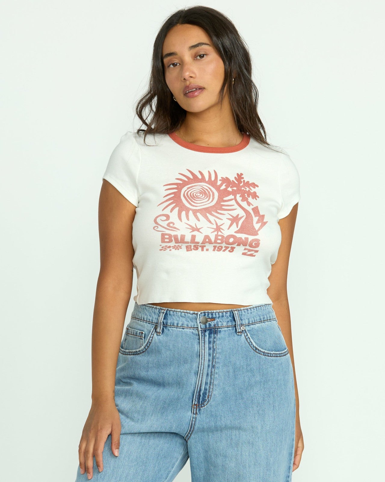 Electric Feeling Tee | Salt Crystal Billabong