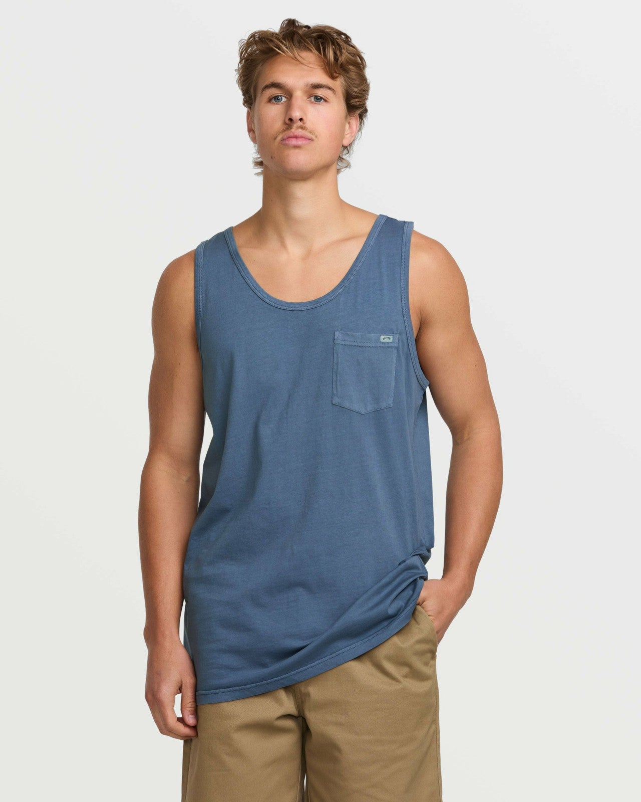 Essential Premium Wave Wash Tank | Slate Blue Billabong