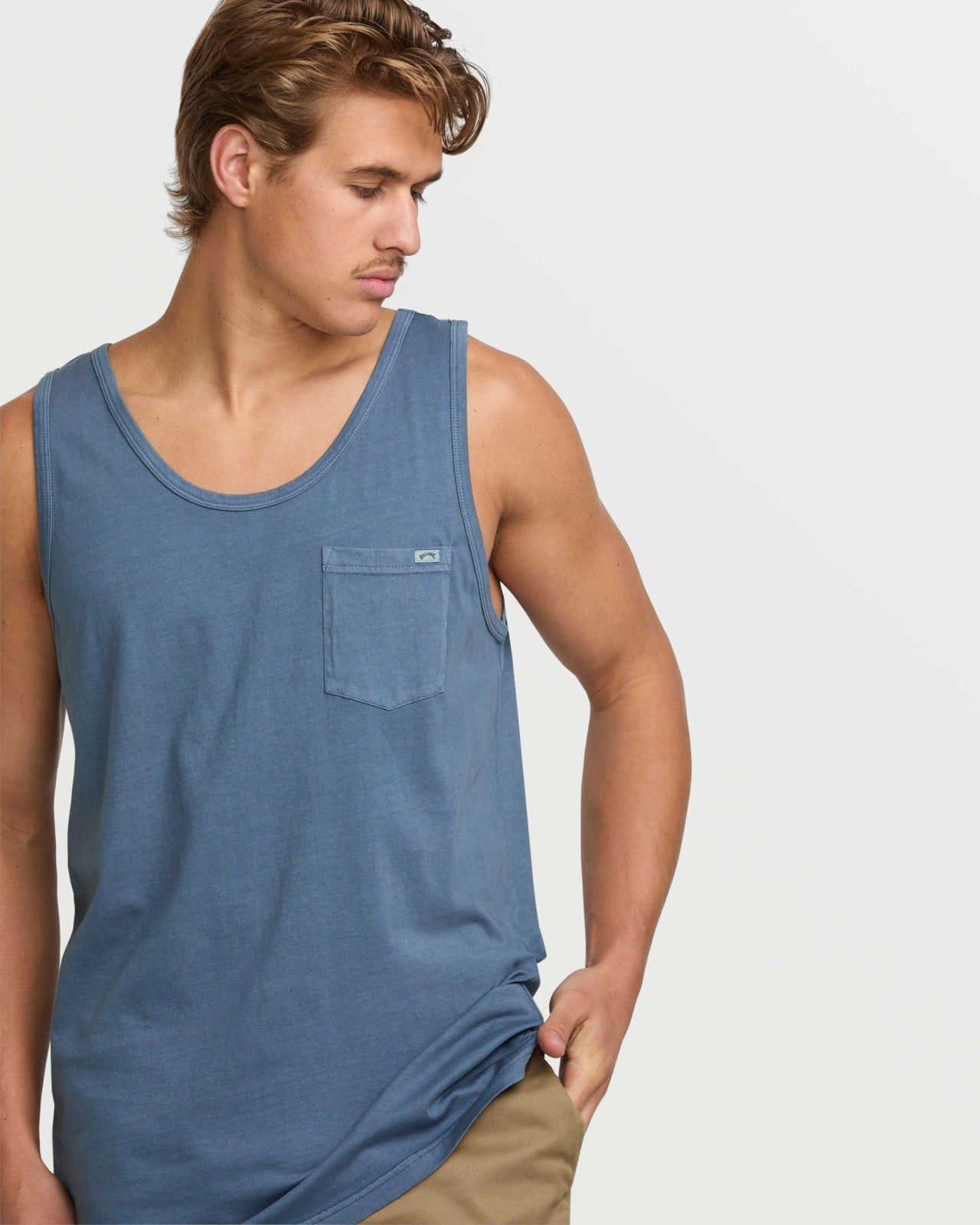 Essential Premium Wave Wash Tank | Slate Blue Billabong
