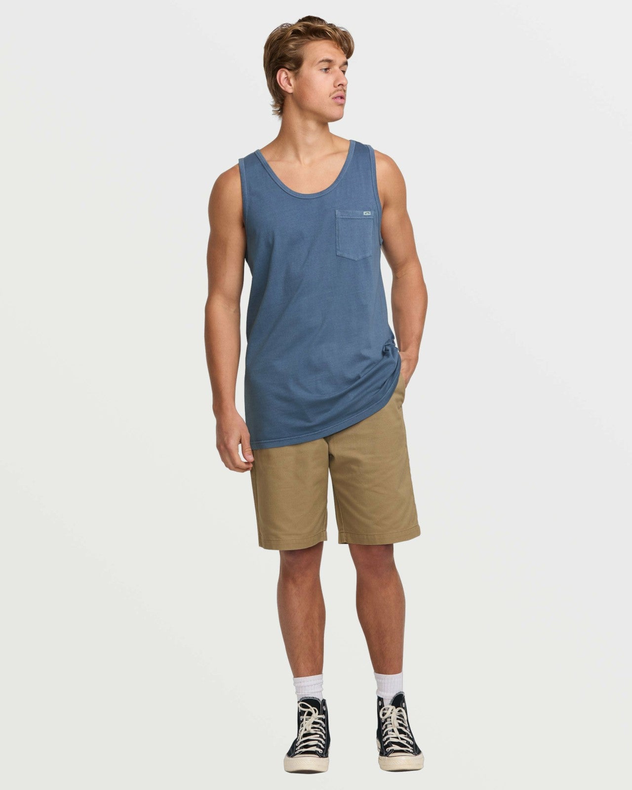 Essential Premium Wave Wash Tank | Slate Blue Billabong