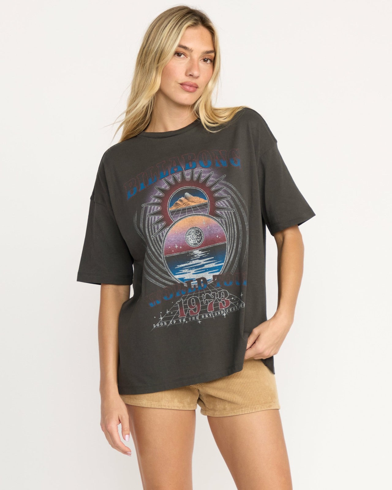 Focus Tour Tee | Off Black Billabong