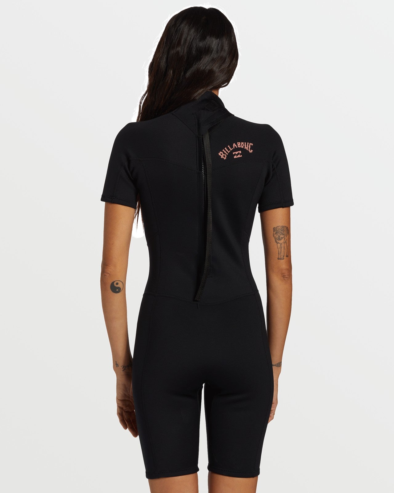 Foil Flatlock Short Sleeve Springsuit | Black Billabong
