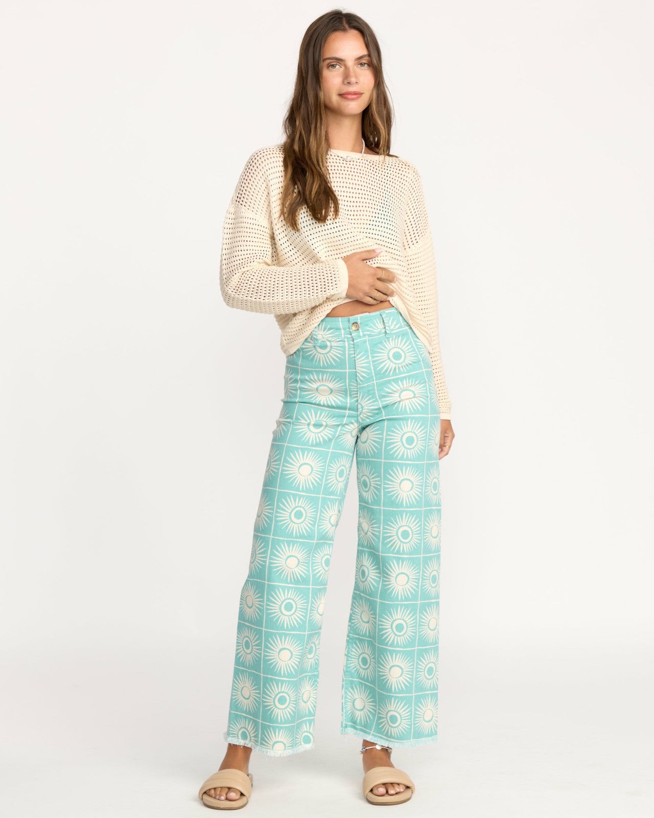 Free Fall Printed Twill Pants | Misty Blue Billabong