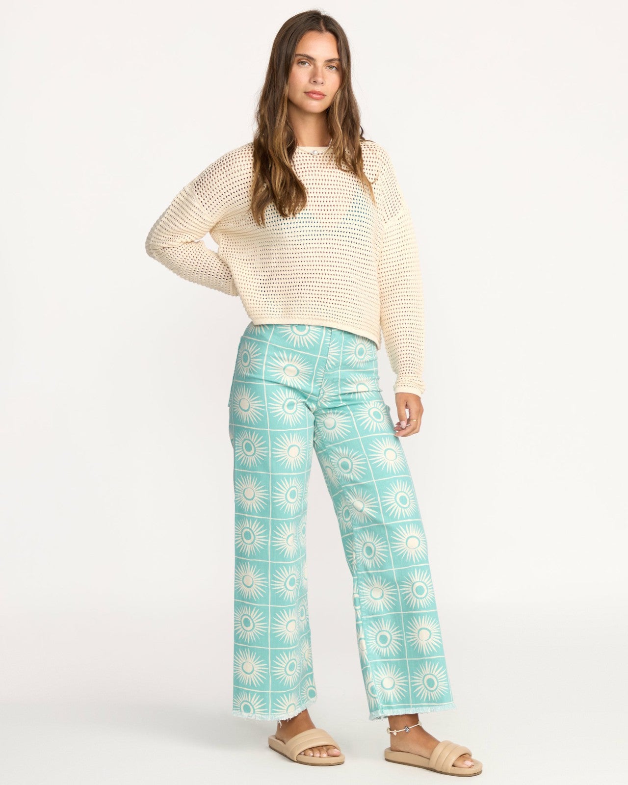 Free Fall Printed Twill Pants | Misty Blue Billabong