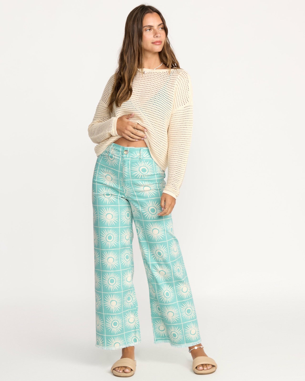 Free Fall Printed Twill Pants | Misty Blue Billabong