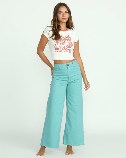 Free Fall High-Waist Pants | Misty Blue Billabong