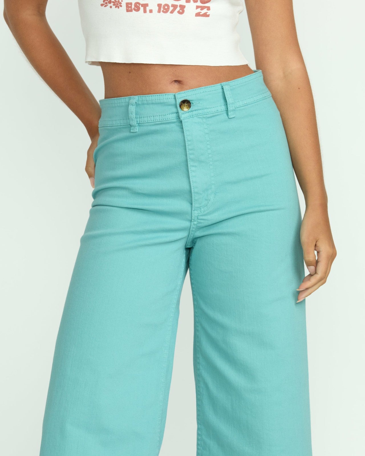 Free Fall High-Waist Pants | Misty Blue Billabong