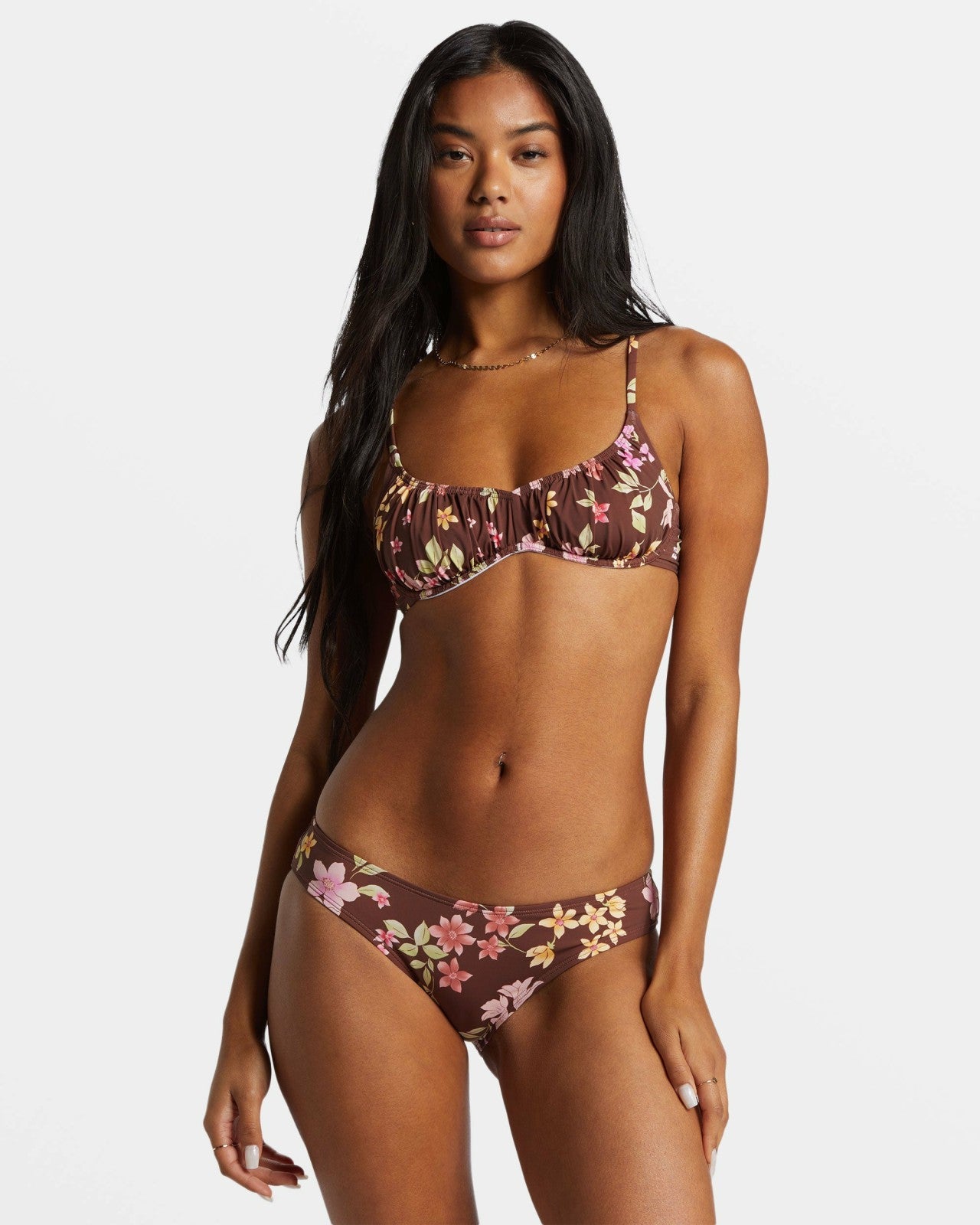 Free To Be Bliss Bralette Bikini Top | Choc Chip Billabong