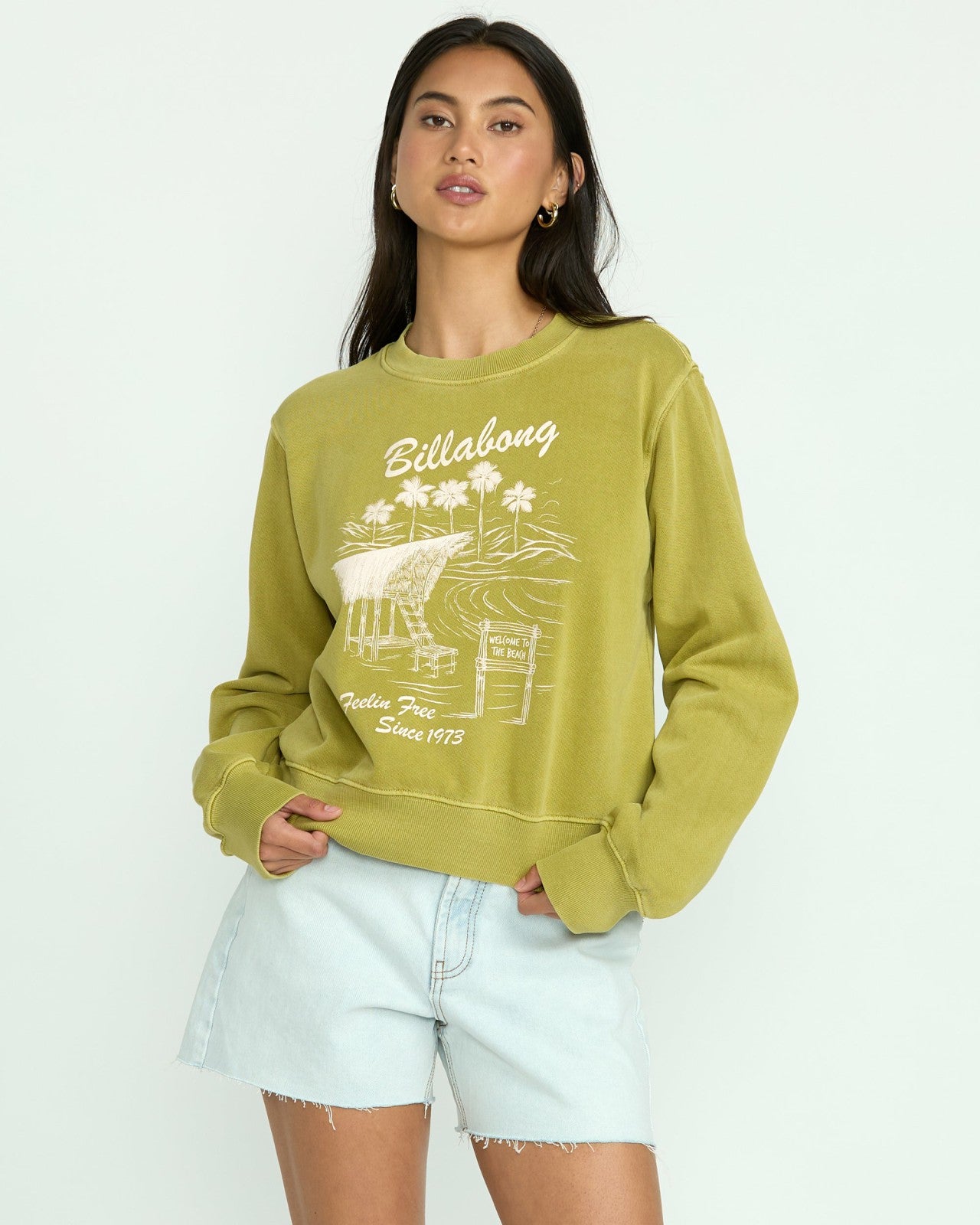 From Paradise Crewneck Sweatshirt | Sea Moss Billabong
