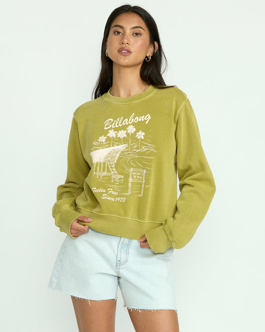 From Paradise Crewneck Sweatshirt | Sea Moss Billabong