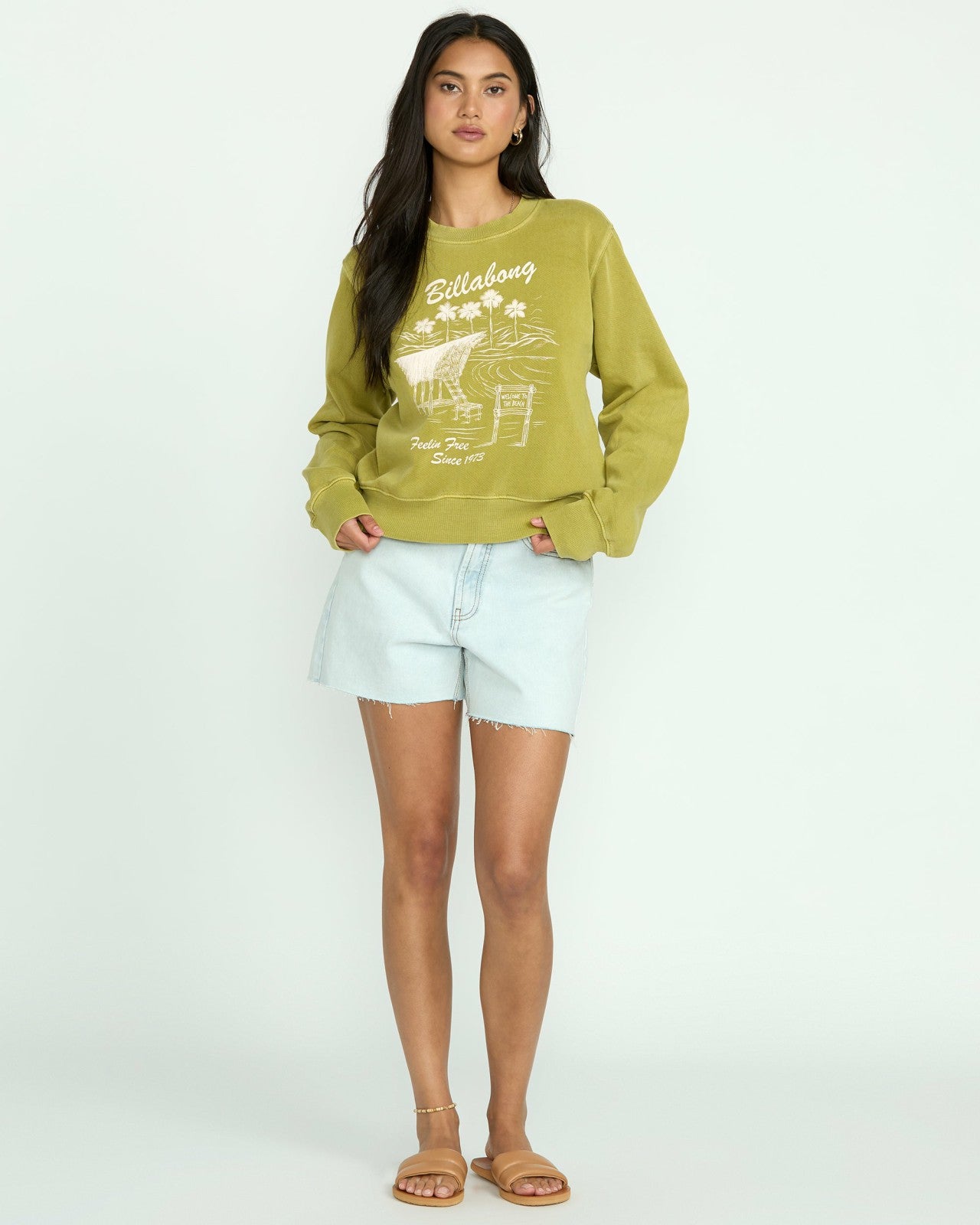 From Paradise Crewneck Sweatshirt | Sea Moss Billabong