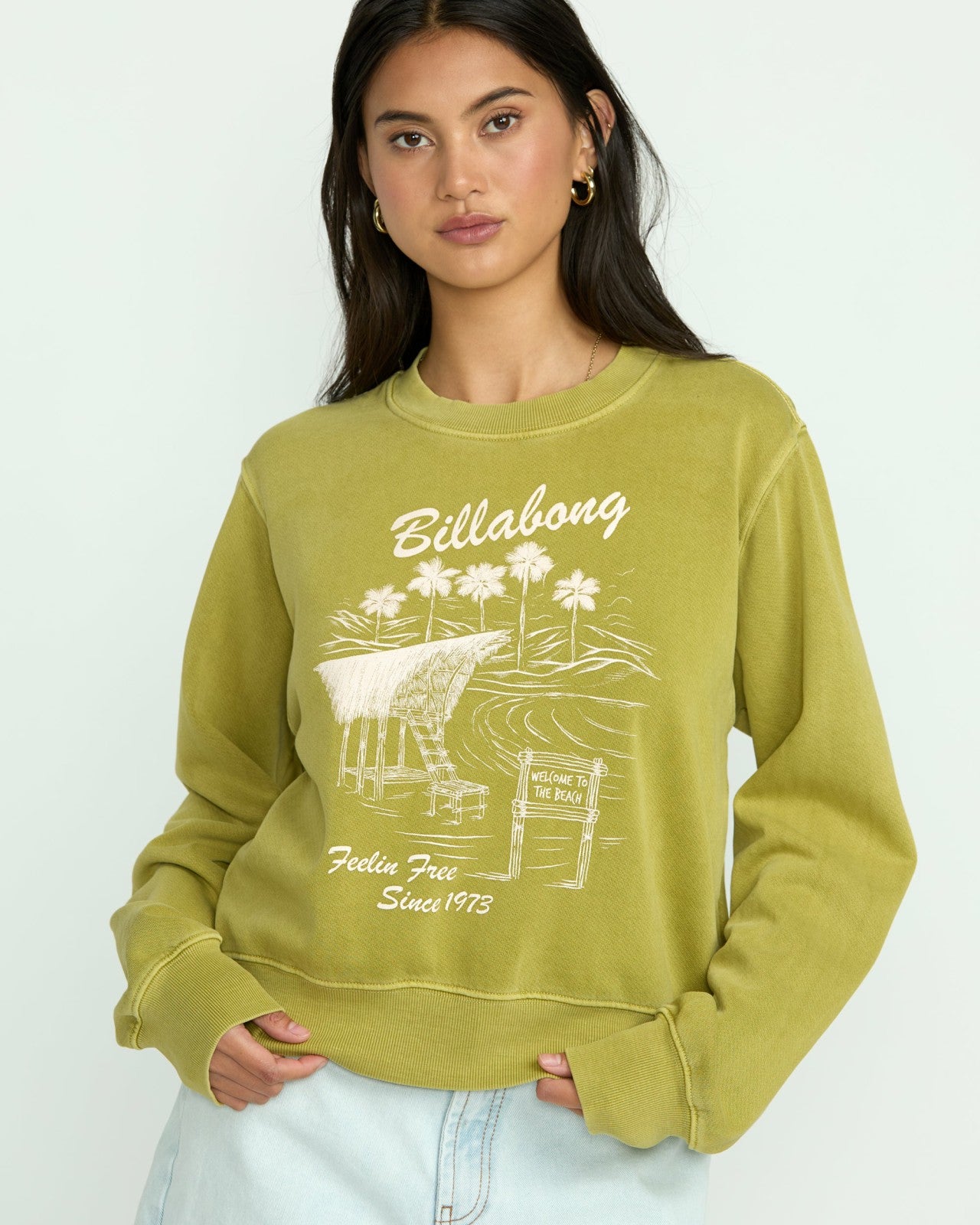 From Paradise Crewneck Sweatshirt | Sea Moss Billabong