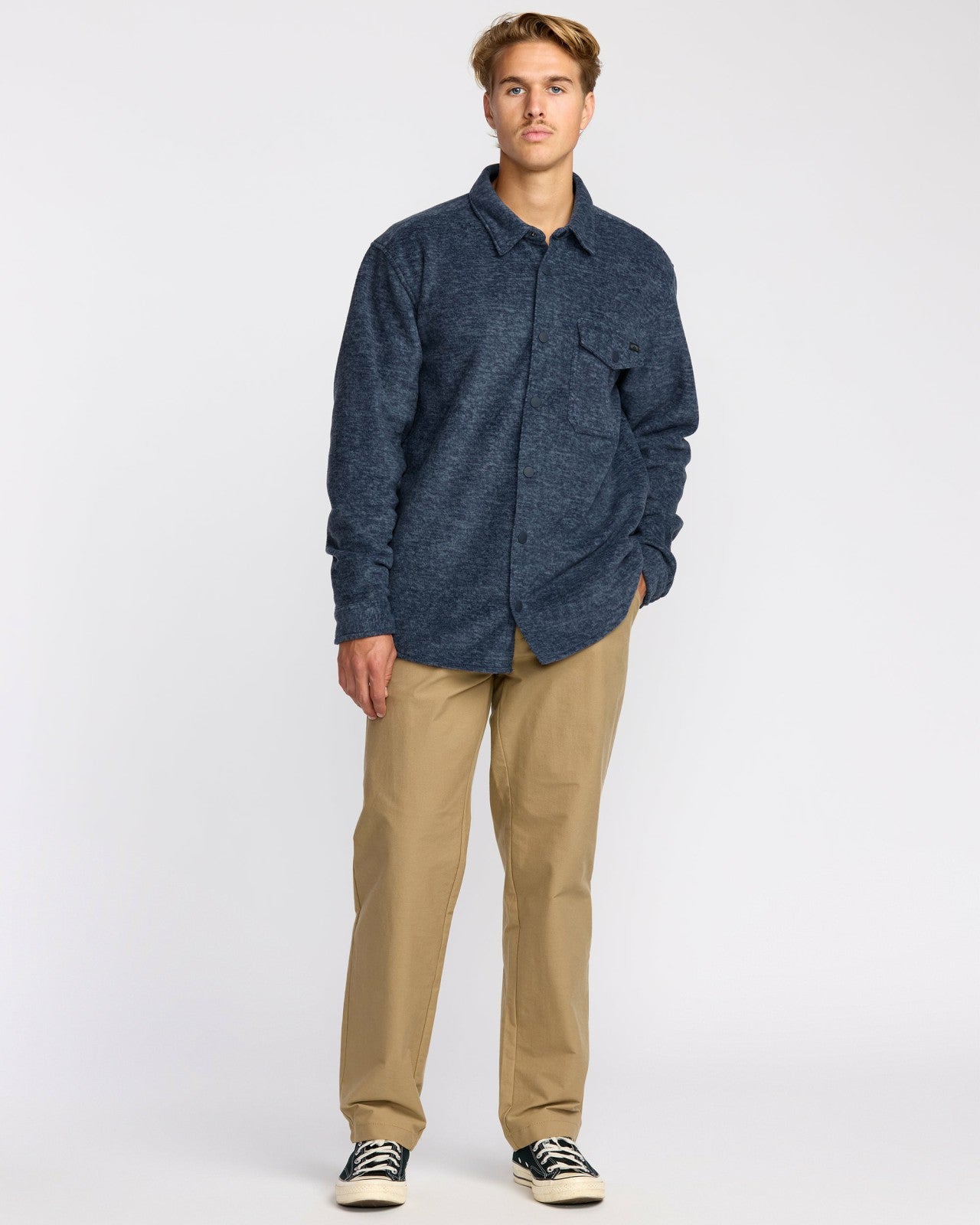 Furnace Long Sleeve Flannel Shirt | Navy Billabong