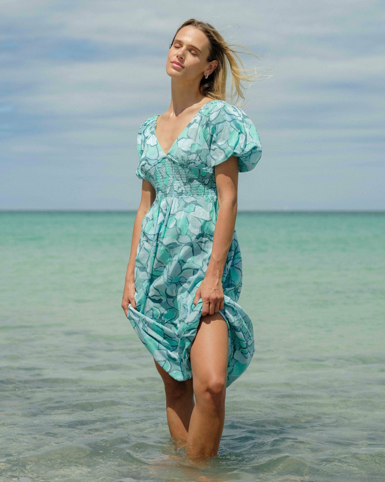Go Coastal Midi Dress | Blue Bird Billabong