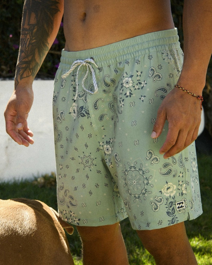 Good Times Laybacks 16" Trunks | Mist Green Billabong