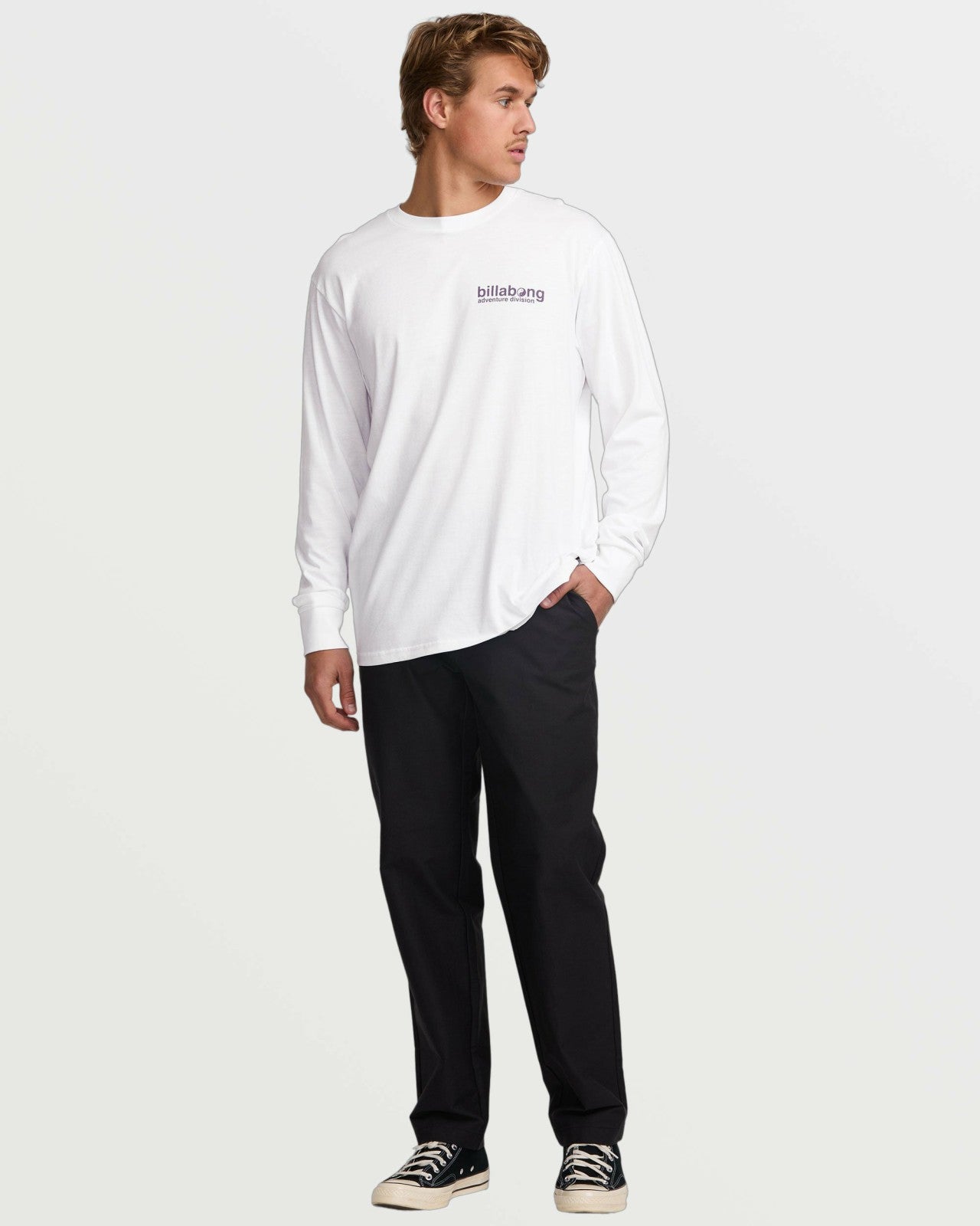 Grow A/Div Long Sleeve Tee | White Billabong