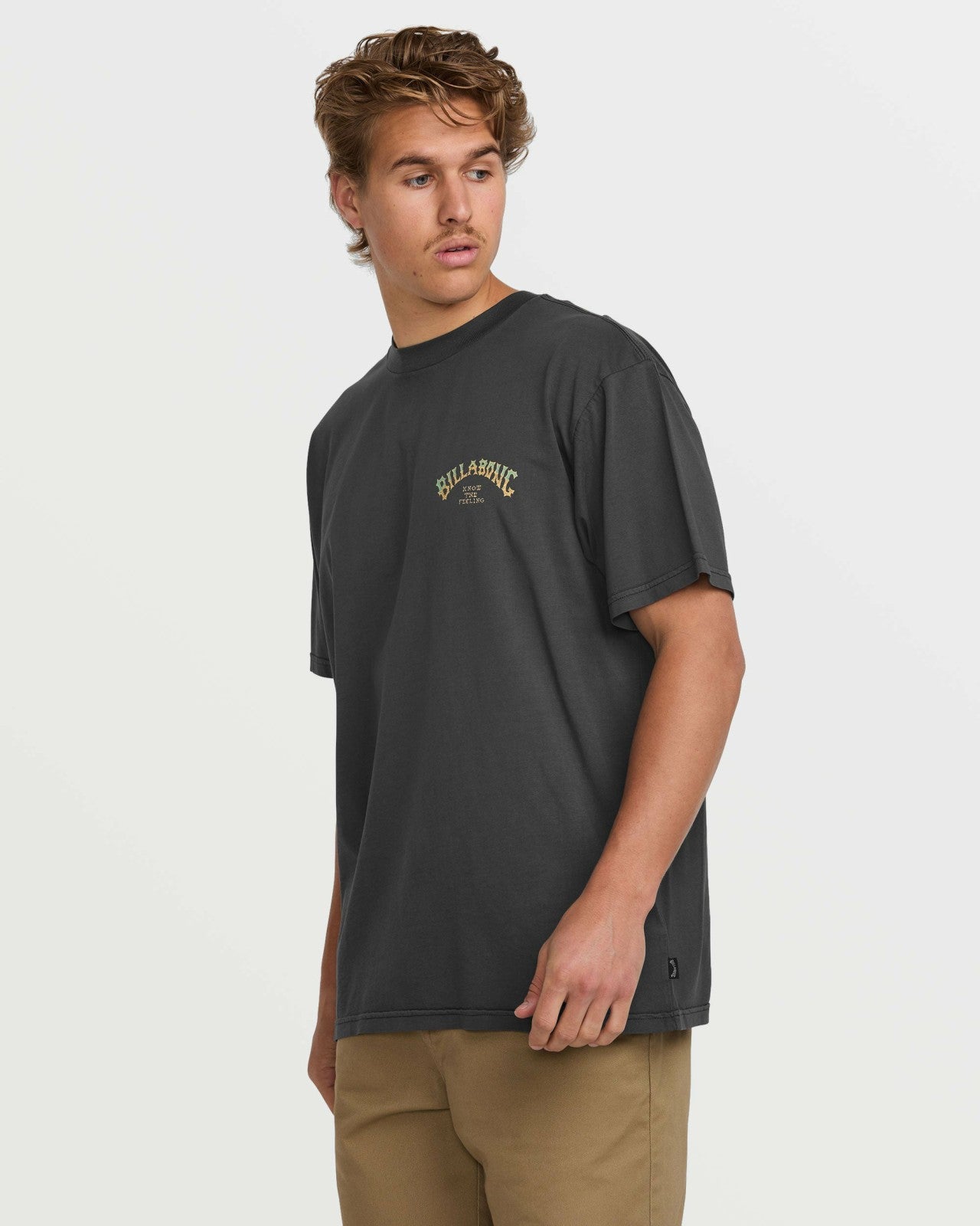 Hack Premium Wave Wash Tee | Washed Black Billabong