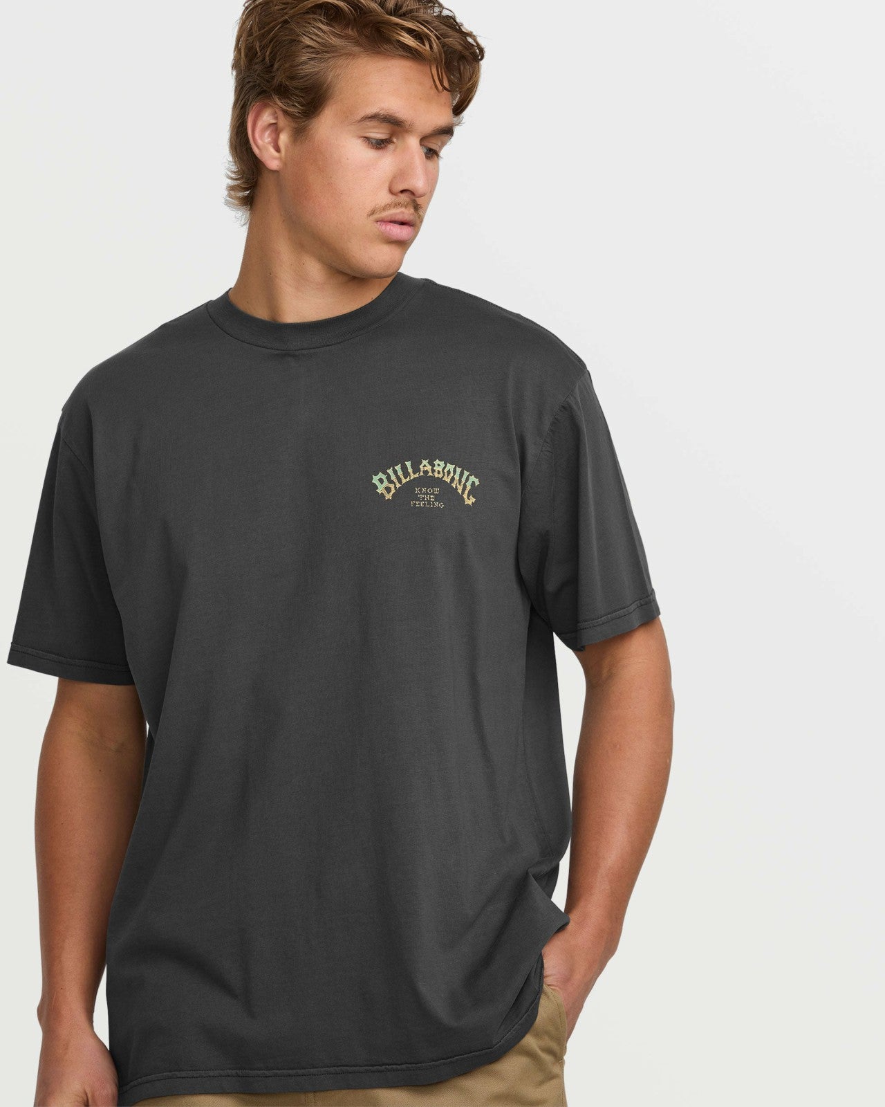 Hack Premium Wave Wash Tee | Washed Black Billabong