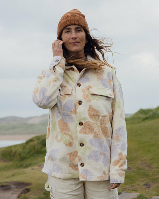 Happy Camper Shacket Button Sweater | Summer Rain Billabong