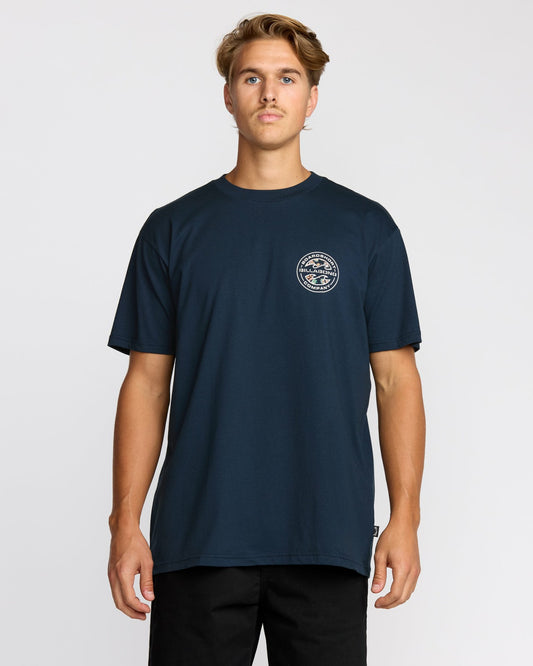 Hollow Premium Short Sleeve T-Shirt | Navy Billabong
