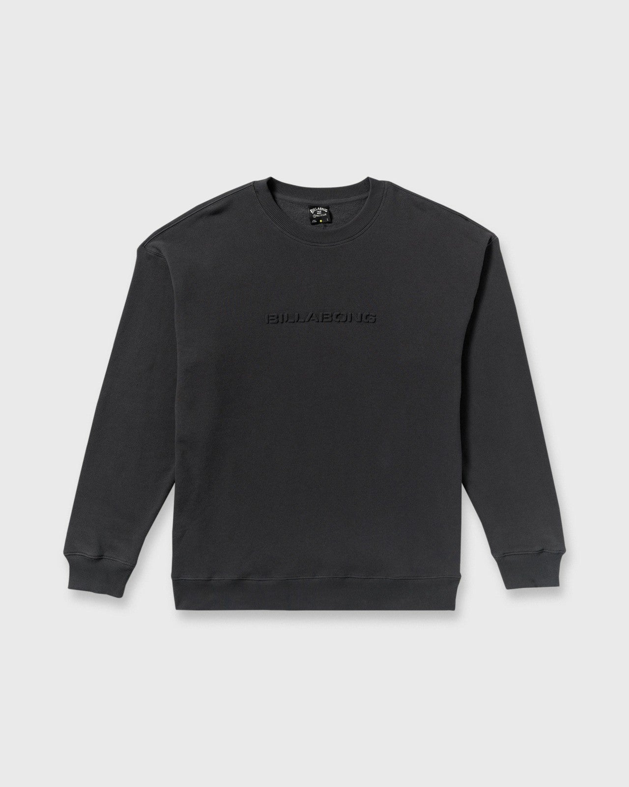 Iconic Emboss Crewneck Sweatshirt | Black Billabong