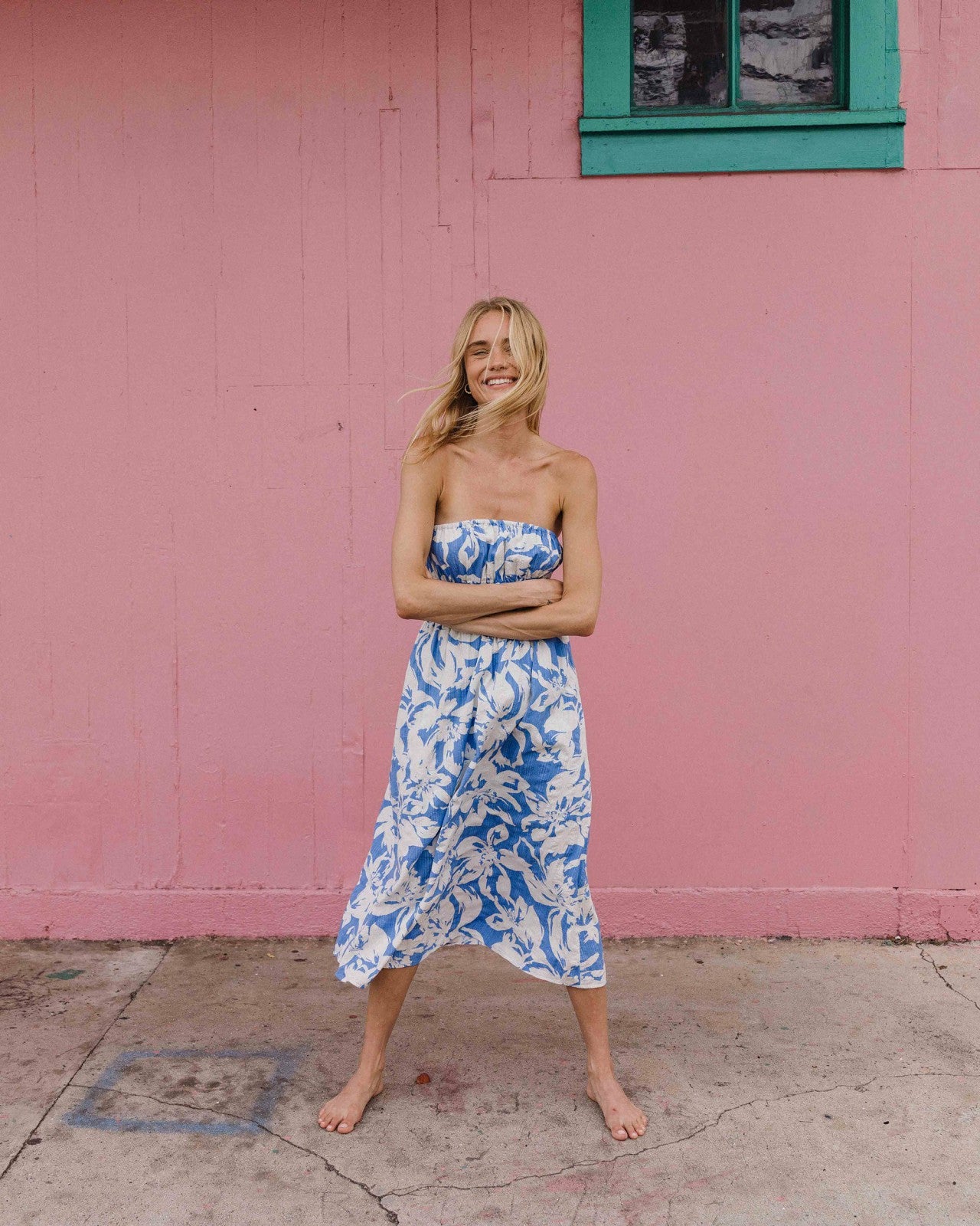 In The Sky Midi Dress | True Blue Billabong