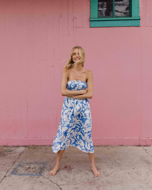 In The Sky Midi Dress | True Blue Billabong