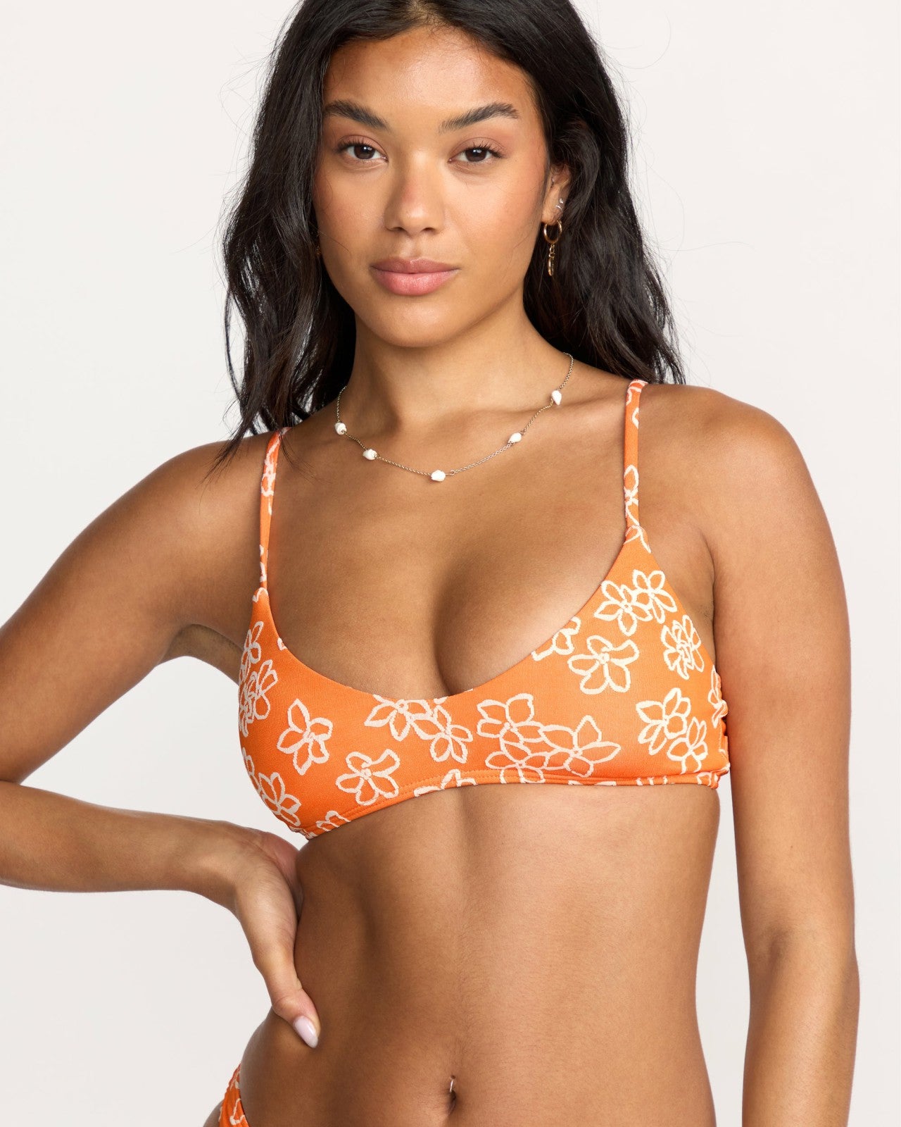 Josie Have It All V Bralette Bikini Top | Orange Pop Billabong