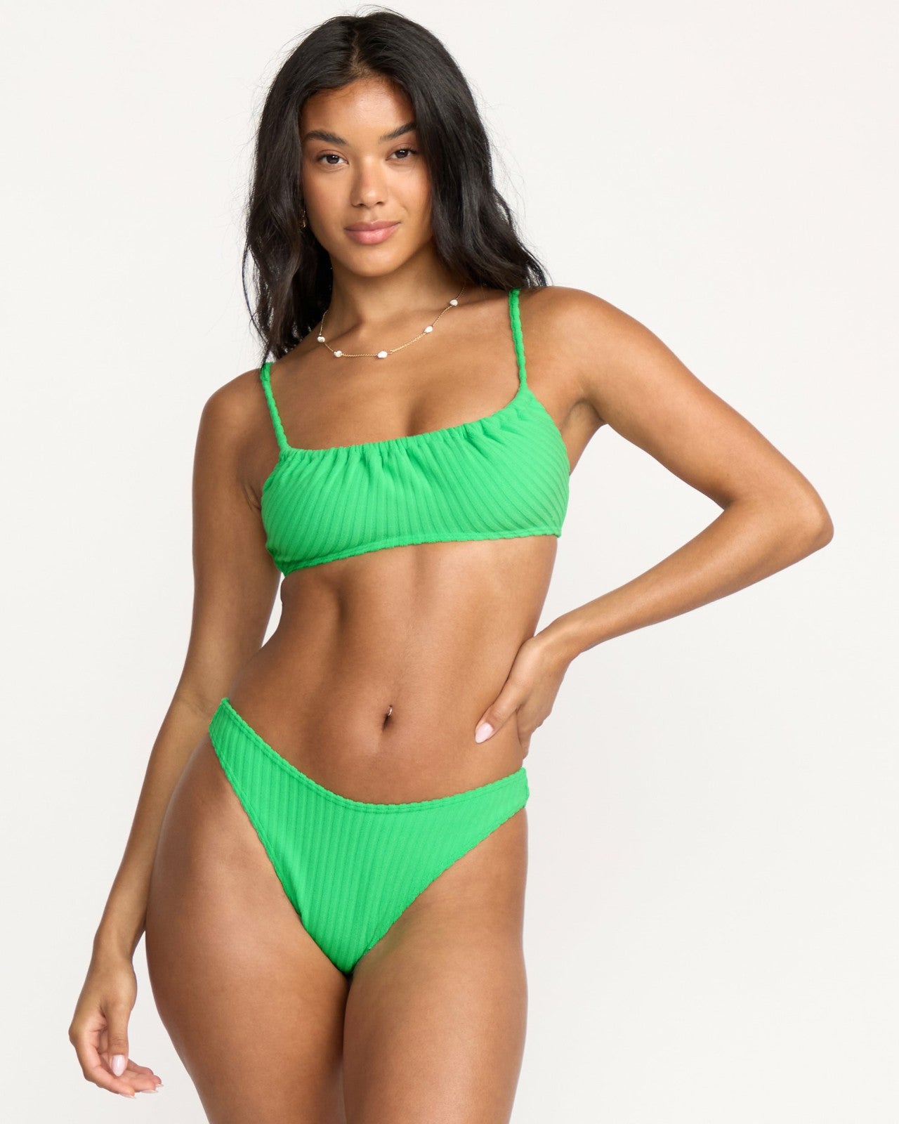 Josie In The Loop Mila Bralette Bikini Top | Jungle Green Billabong