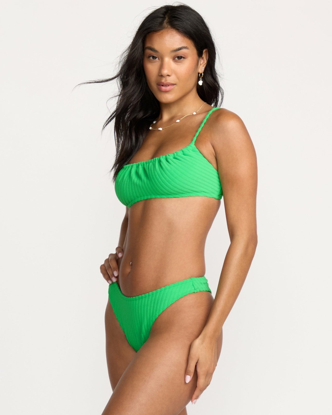 Josie In The Loop Mila Bralette Bikini Top | Jungle Green Billabong